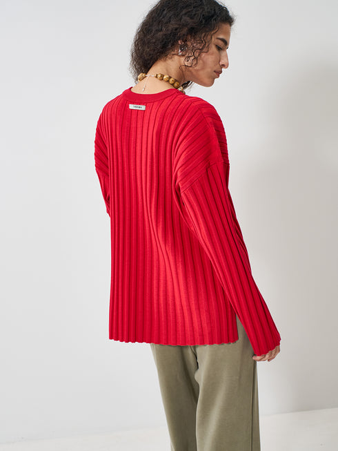 【 予約:2月上旬 】RIB KNIT LONG TEE /Y261-91014